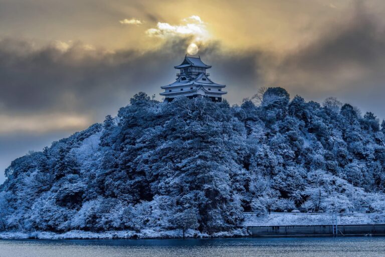 冬の犬山城2（愛知県）